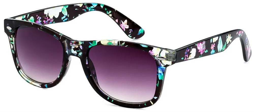 Floral Flower Print Classic Sunglasses for women