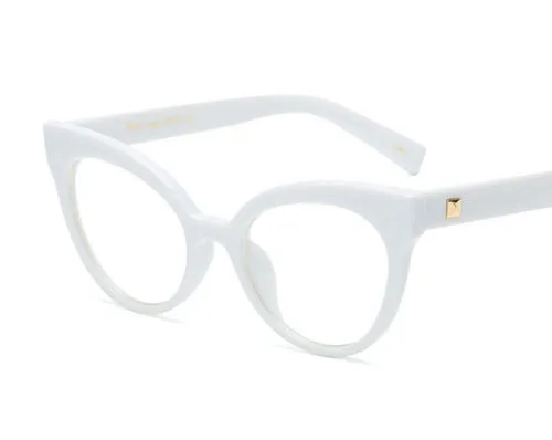 Floral Pink Cat Eye Clear Vintage Style Glasses