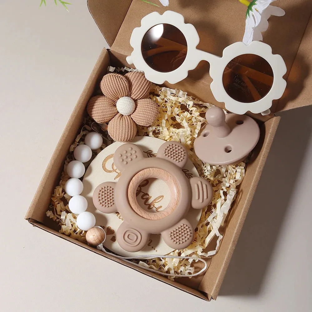 Flower Teether & Baby Sunglass Gift Set