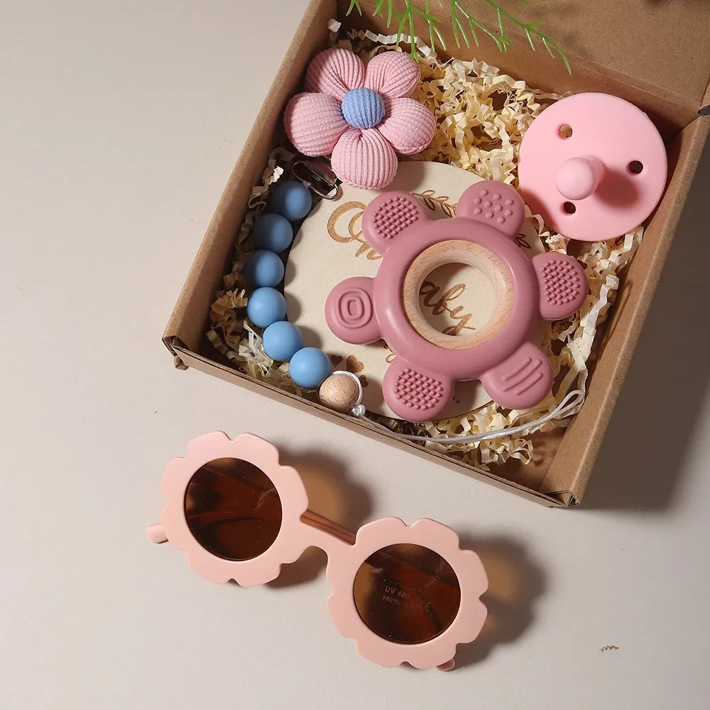 Flower Teether & Baby Sunglass Gift Set