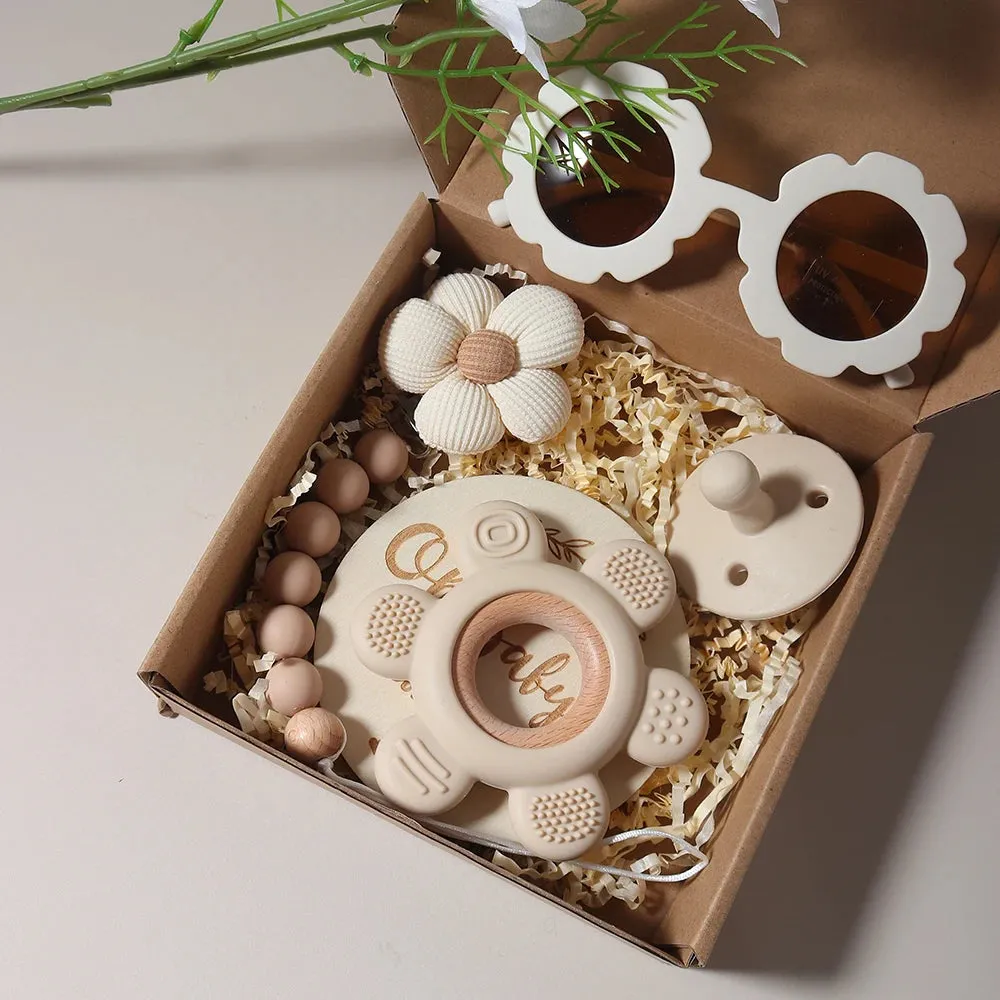 Flower Teether & Baby Sunglass Gift Set