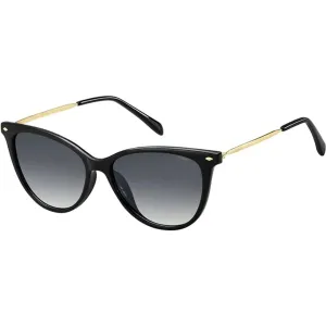 Fossil Unisex Sunglasses - Black Gold Plastic Cat Eye Frame | FOSSIL FOS 3083/S S