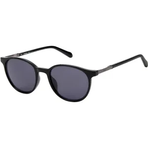Fossil Unisex Sunglasses - Black Plastic Cat Eye Frame Grey Lens | FOSSIL FOS 3124/S S