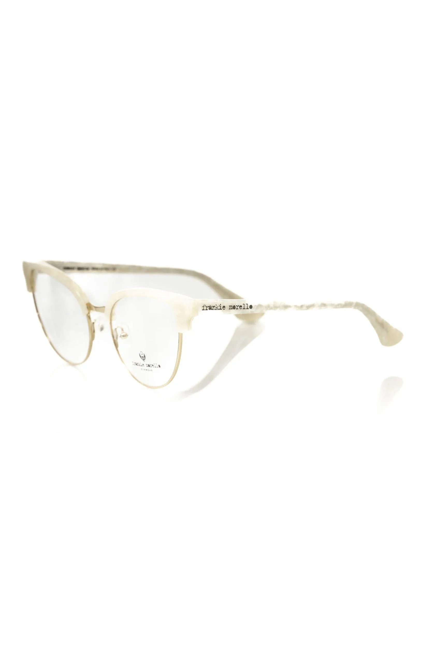 Frankie Morello Elegant Mother of Pearl Clubmaster Eyeglasses