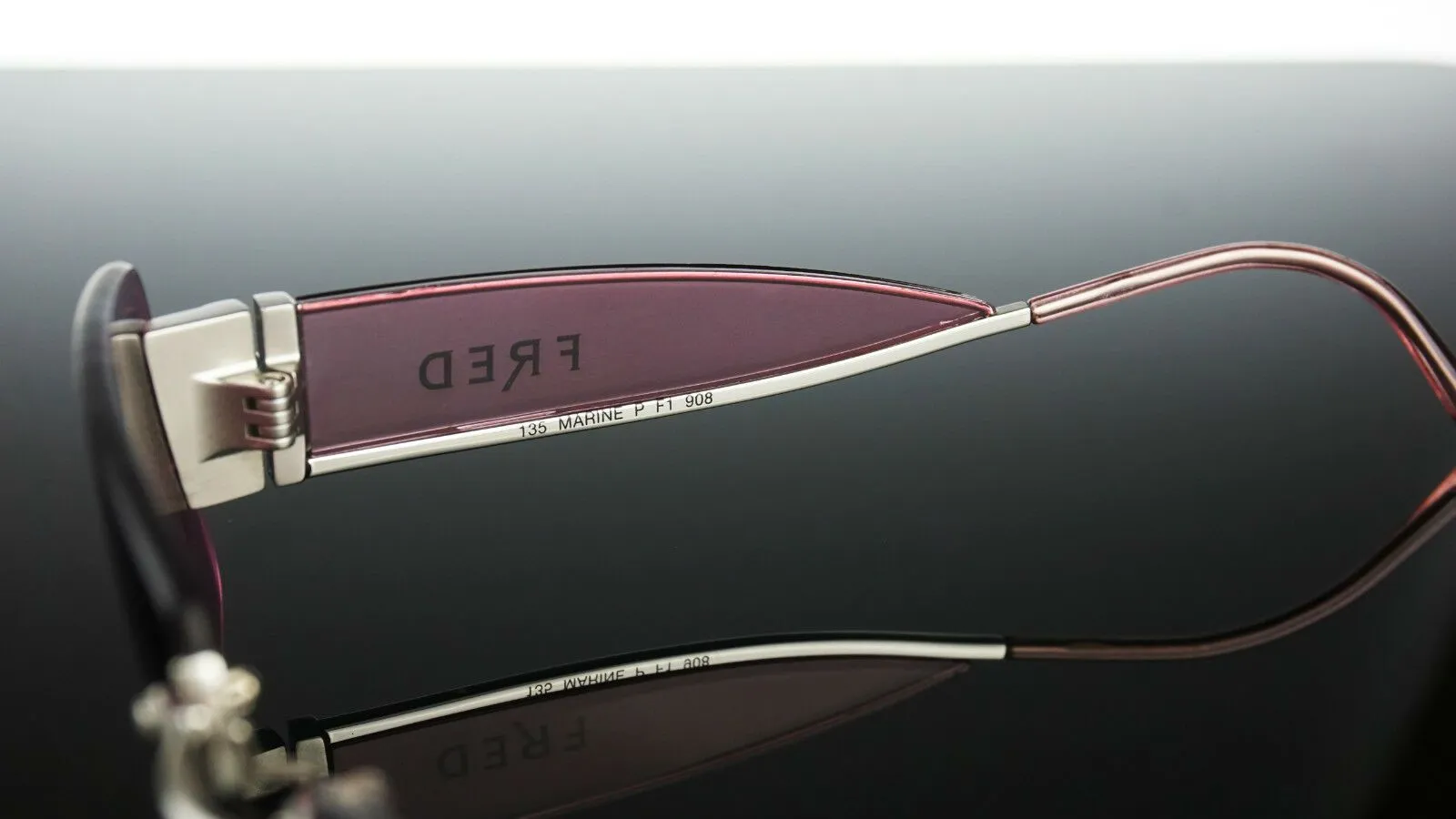 Fred Lunettes Palladium Plated Designer Marine Women's Sunglasses P F1 908
