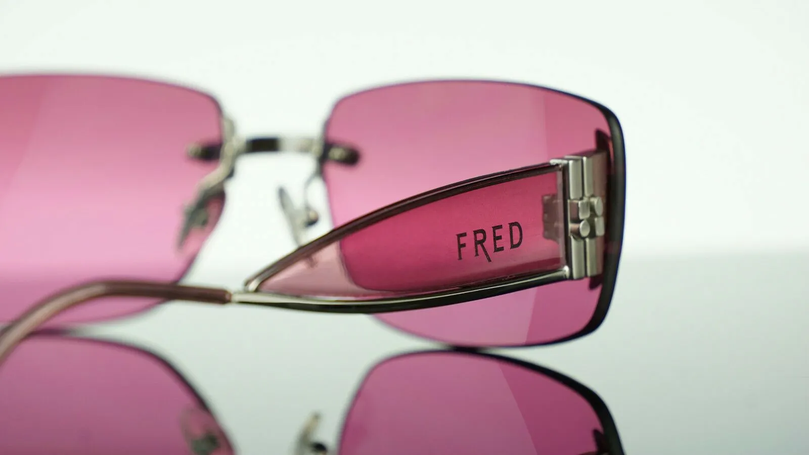 Fred Lunettes Palladium Plated Designer Marine Women's Sunglasses P F1 908