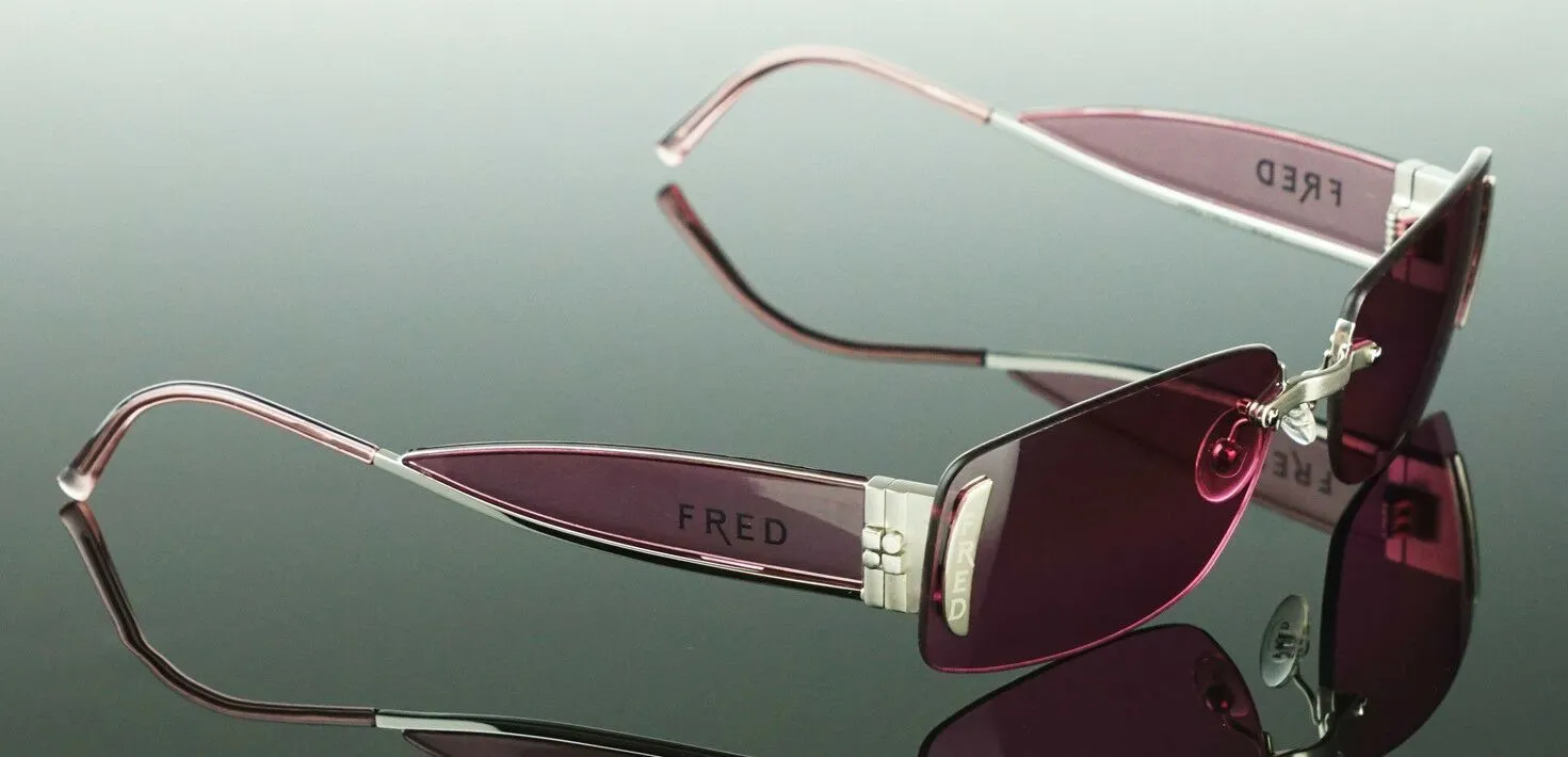 Fred Lunettes Palladium Plated Designer Marine Women's Sunglasses P F1 908
