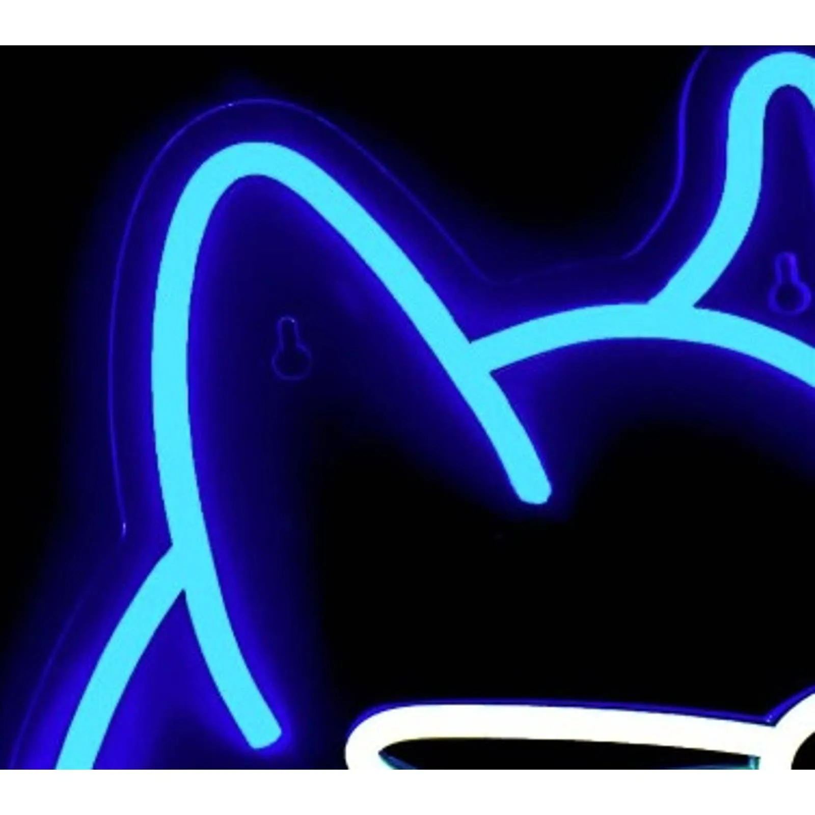 Fun Bright Blue Corgi Puppy Dog in Sun Glasses LED Night Light Room Wall Decor