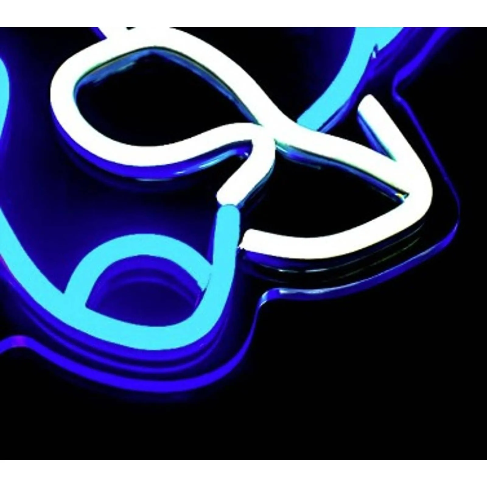 Fun Bright Blue Corgi Puppy Dog in Sun Glasses LED Night Light Room Wall Decor