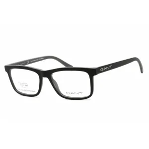 Gant Men's Eyeglasses - Full Rim Rectangular Black/Grey Plastic Frame | GA3266 005