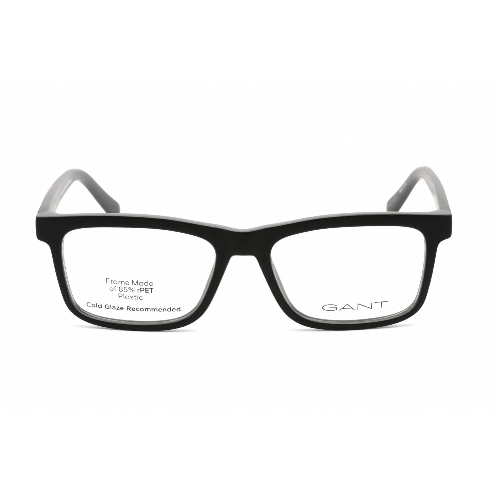 Gant Men's Eyeglasses - Full Rim Rectangular Black/Grey Plastic Frame | GA3266 005