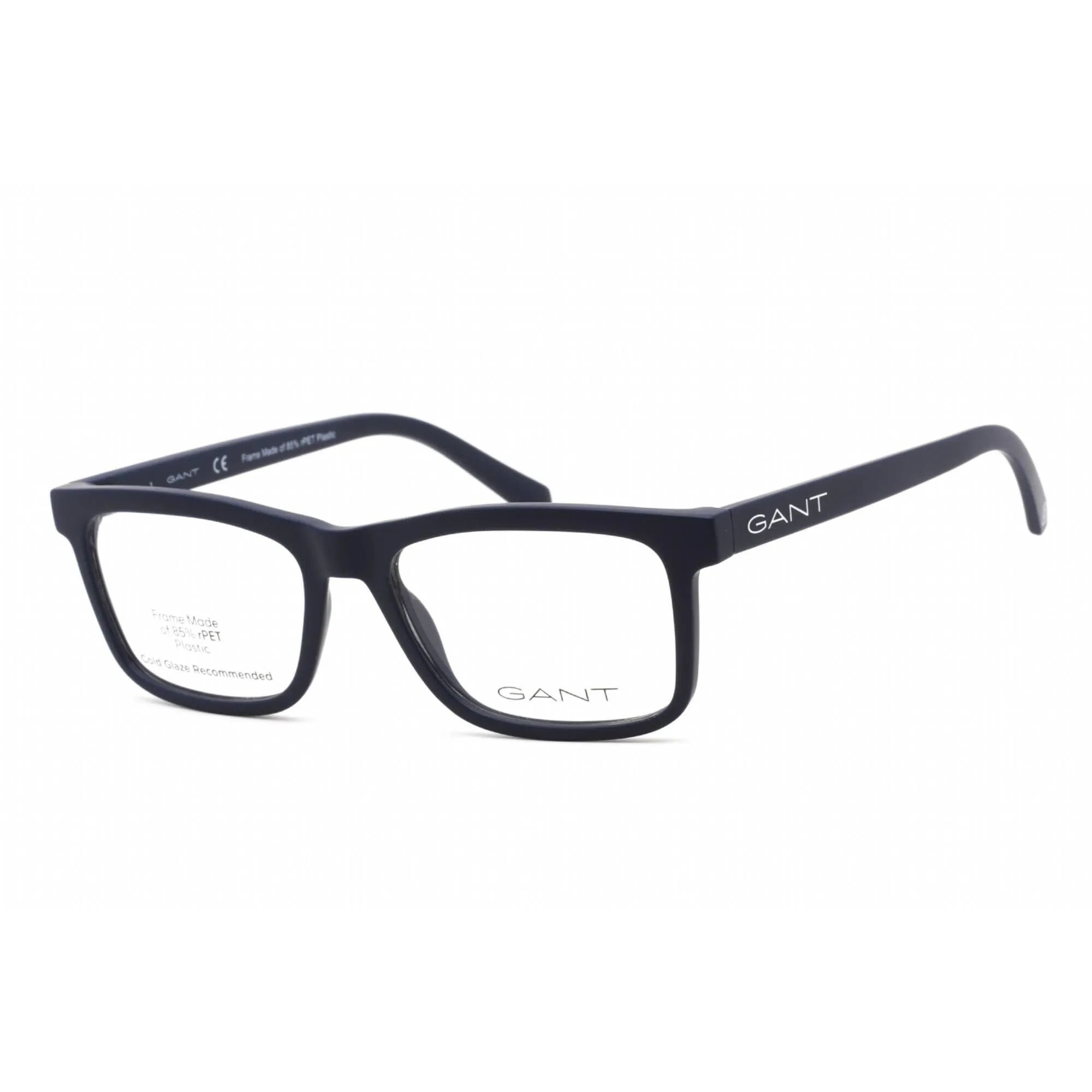 Gant Men's Eyeglasses - Full Rim Rectangular Matte Blue Plastic Frame | GA3266 091