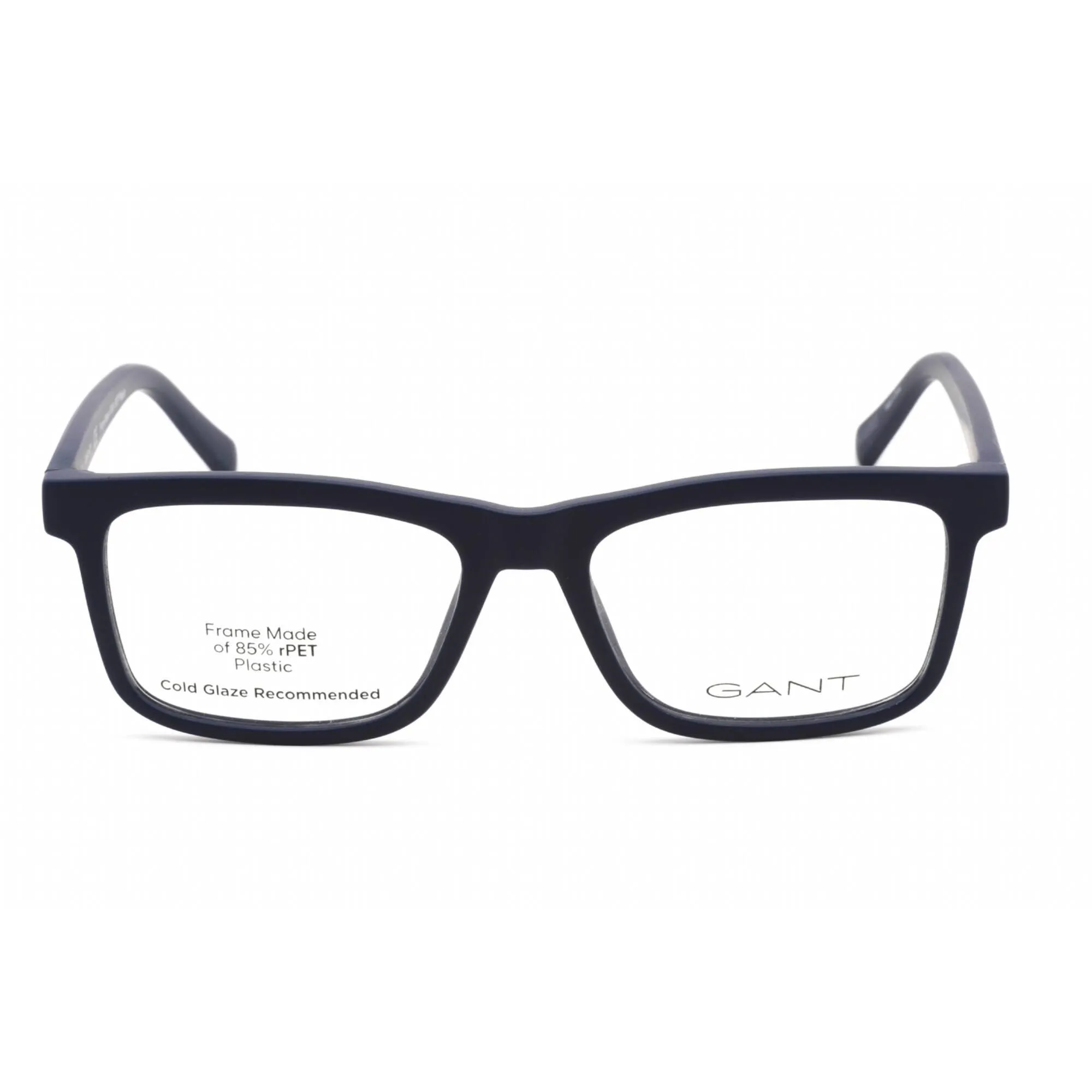 Gant Men's Eyeglasses - Full Rim Rectangular Matte Blue Plastic Frame | GA3266 091