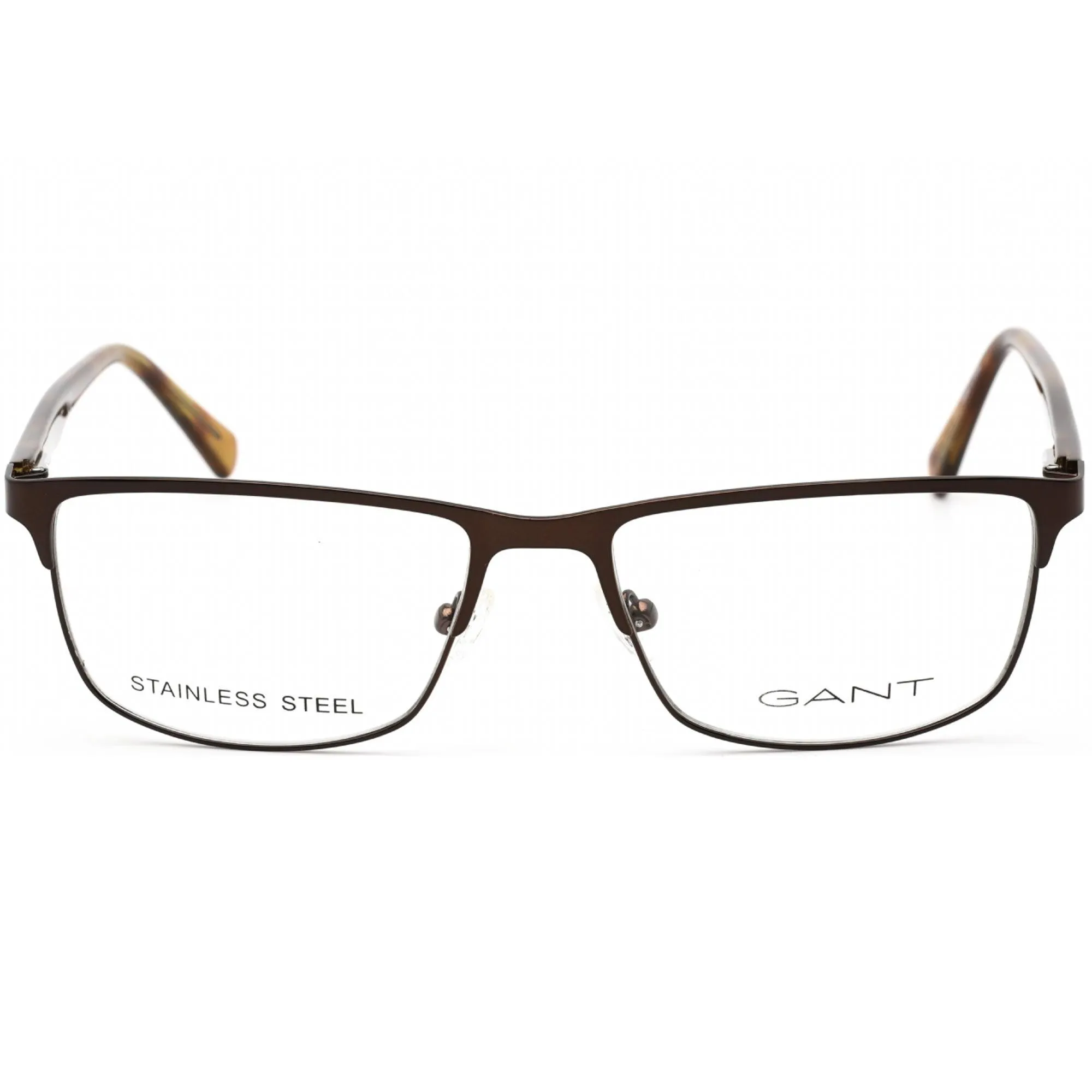 Gant Women's Eyeglasses - Matte Dark Brown and Havana Rectangular Frame | GA3226 049