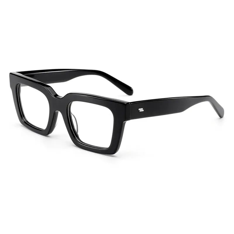 Gatenac Unisex Full Rim Square Acetate Eyeglasses Gxyj-1181