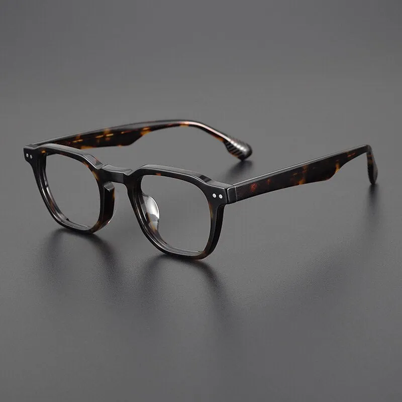 Gatenac Unisex Full Rim Square Acetate Eyeglasses Gxyj1109