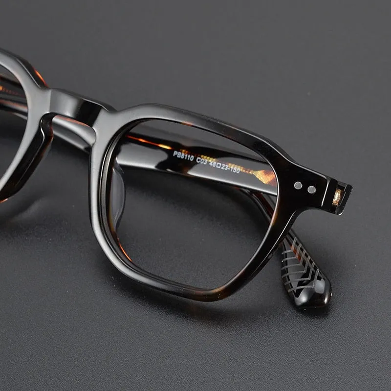 Gatenac Unisex Full Rim Square Acetate Eyeglasses Gxyj1109