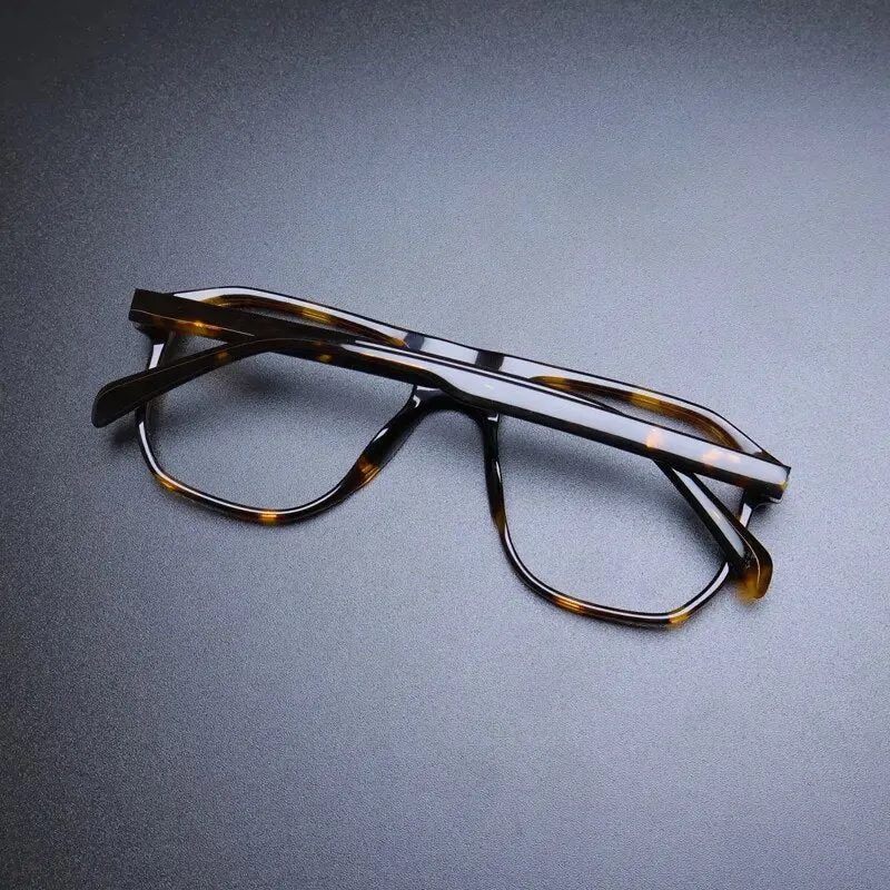Gatenac Unisex Full Rim Square Acetate Eyeglasses Gxyj1135