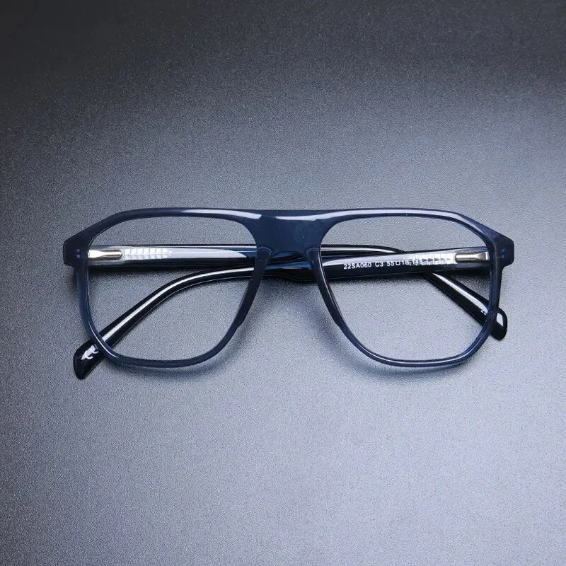 Gatenac Unisex Full Rim Square Acetate Eyeglasses Gxyj1135