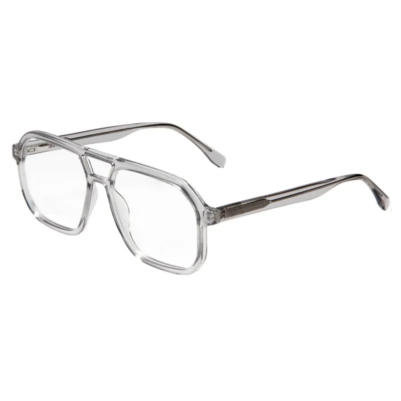 Gatenac Unisex Full Rim Square Double Bridge Acetate Eyeglasses Gxyj1099
