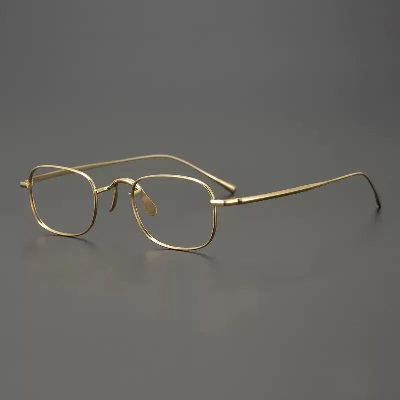Gatenac Unisex Full Rim Square Titanium Eyeglasses Gxyj909