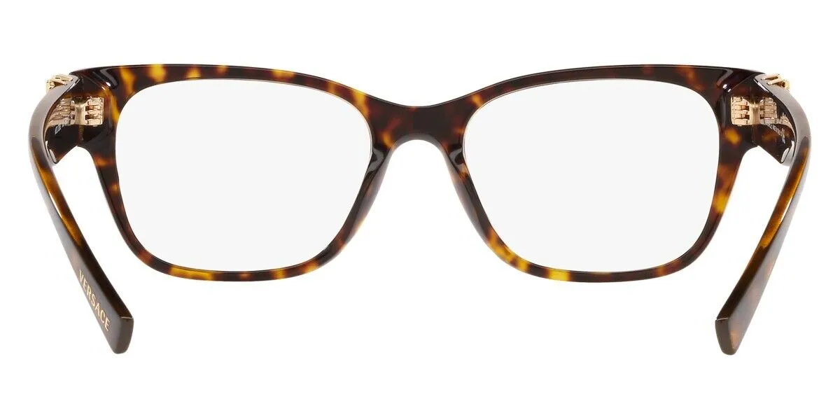 Genuine VERSACE Dark Havana Frame Women Cat Eye Eyeglasses VE3282 108 51mm