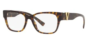 Genuine VERSACE Dark Havana Frame Women Cat Eye Eyeglasses VE3282 108 51mm