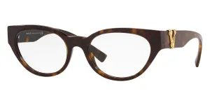 Genuine VERSACE Dark Havana Oval Full Rim 53mm Eyeglasses Frame VE 3282 108