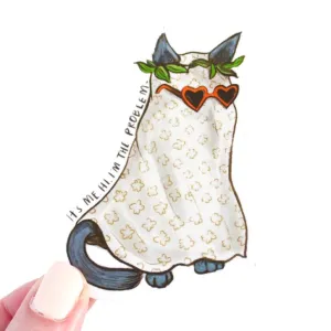 Ghostie Cat Sticker