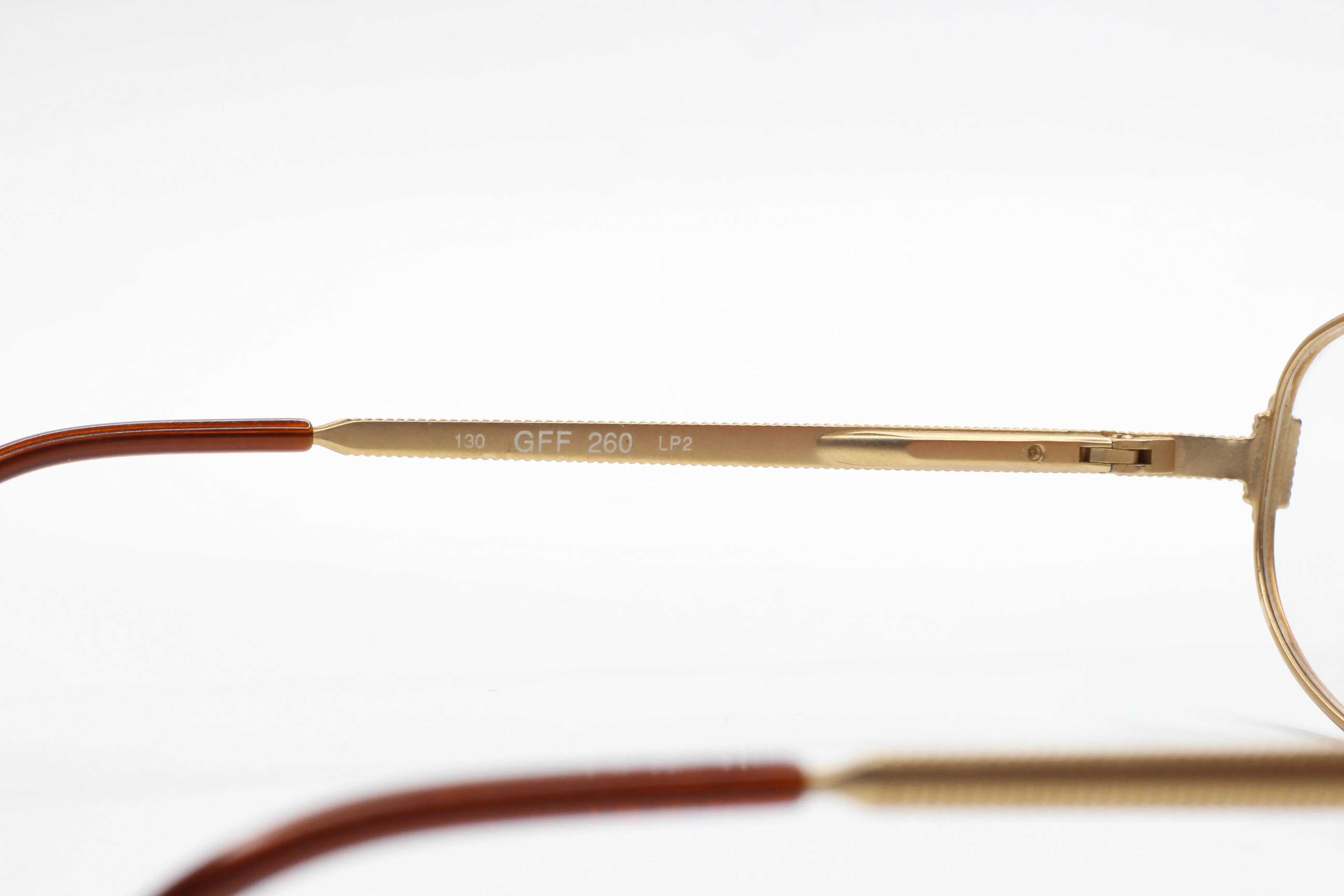 GIANFRANCO FERRE GFF 260 Gold Vintage NOS Italy Eyeglasses 50mm
