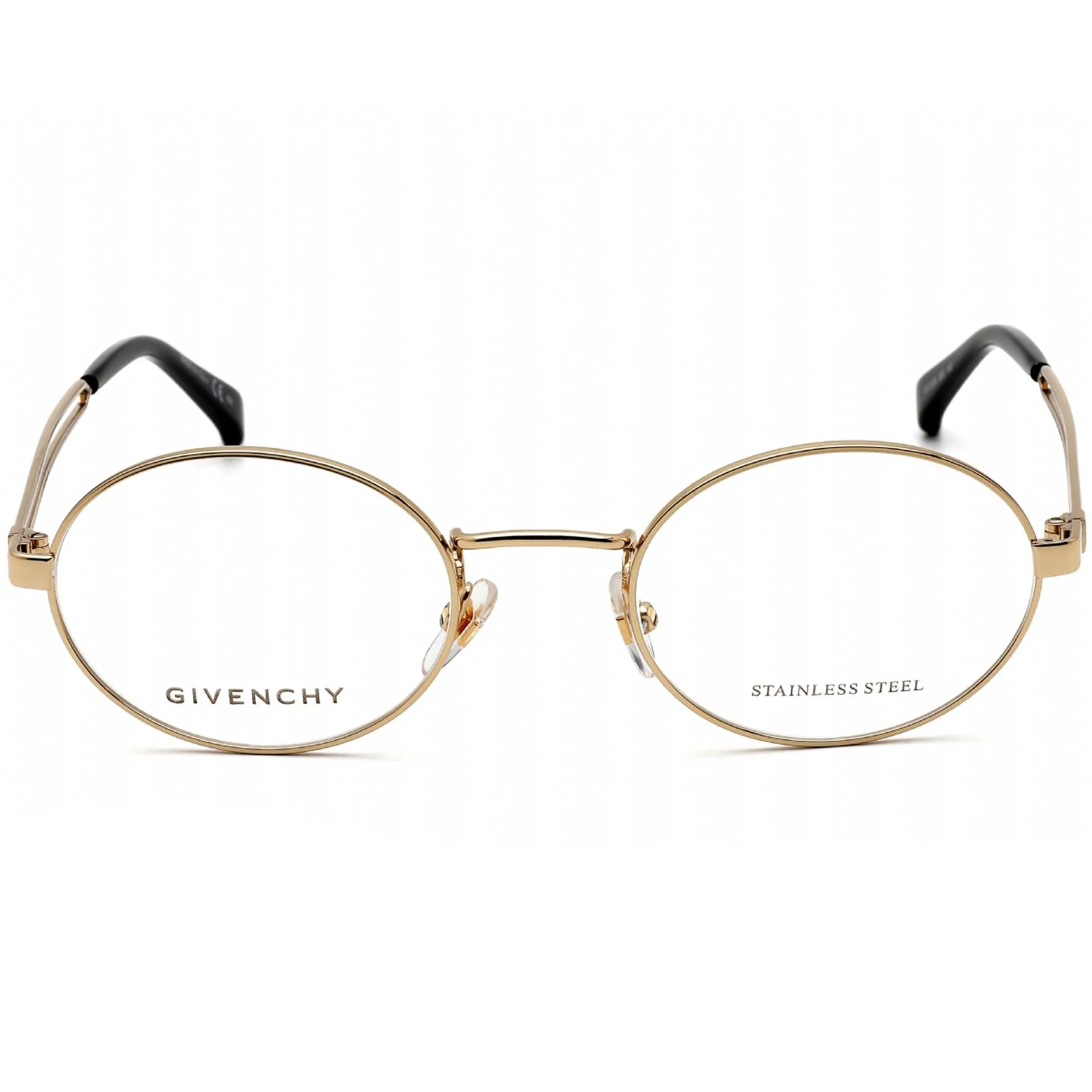 Givenchy Women's Eyeglasses - Full Rim Gold and Black Metal Frame | GV 0108 0J5G 00