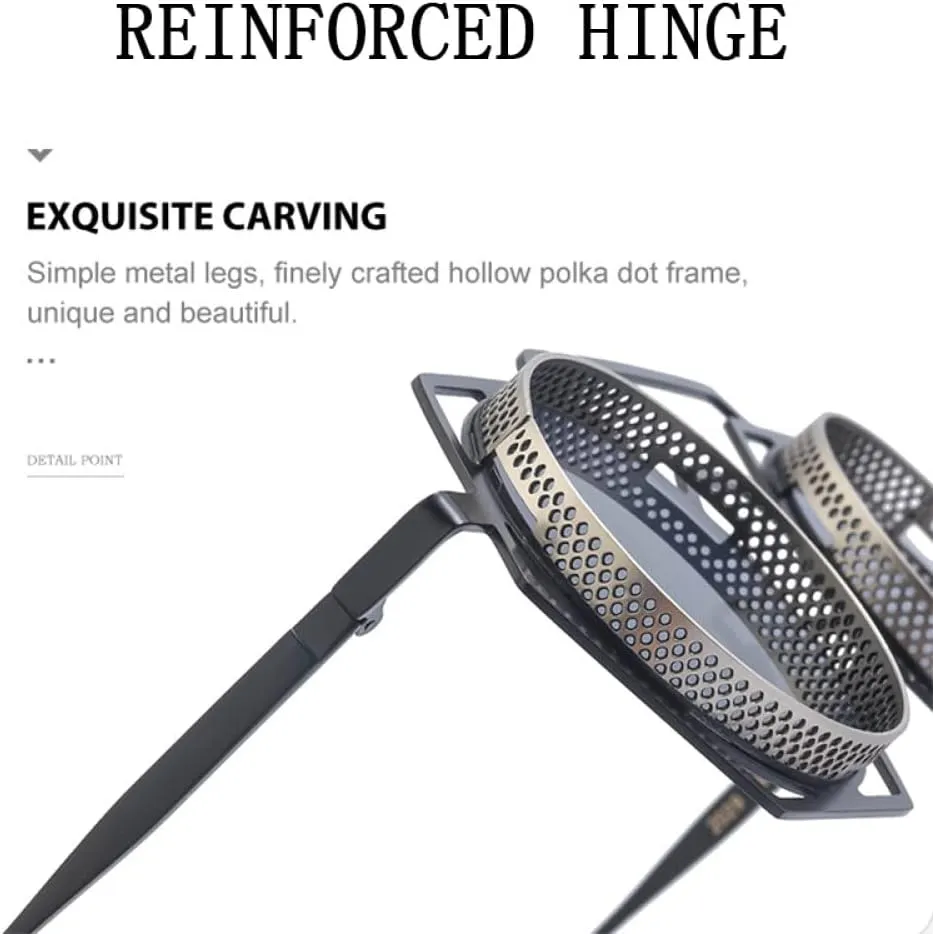 Glasses Punk Sunglasses For Men Retro Steampunk Sunglasses Women Round Shades Vintage