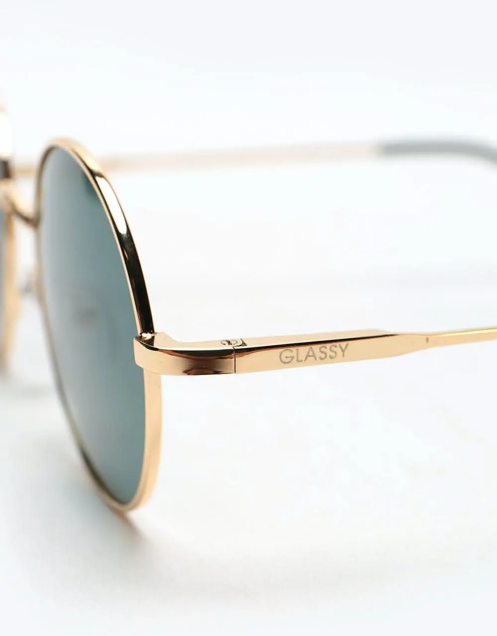 Glassy Sunhater Mayfair Premium Polarized Sunglasses - Gold