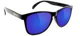 Glassy Sunhaters Deric Black/Blue Mirror Sunglasses