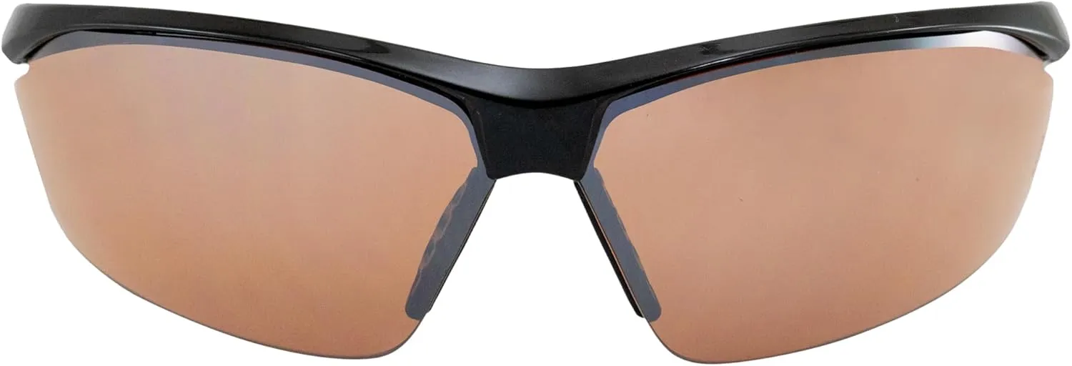 Global Vision Lieutenant Wraparound Motorcycle Riding Safety Sunglasses ANSI Z87.1 & MIL-PRF-32432 Standards Black Frame