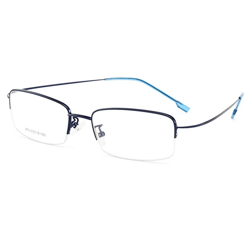 Gmei Men's Eyeglasses Semi Rim Memory Titanium Alloy Y879