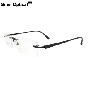 Gmei Men's Eyeglasses Titanium Alloy S8326 Rimless