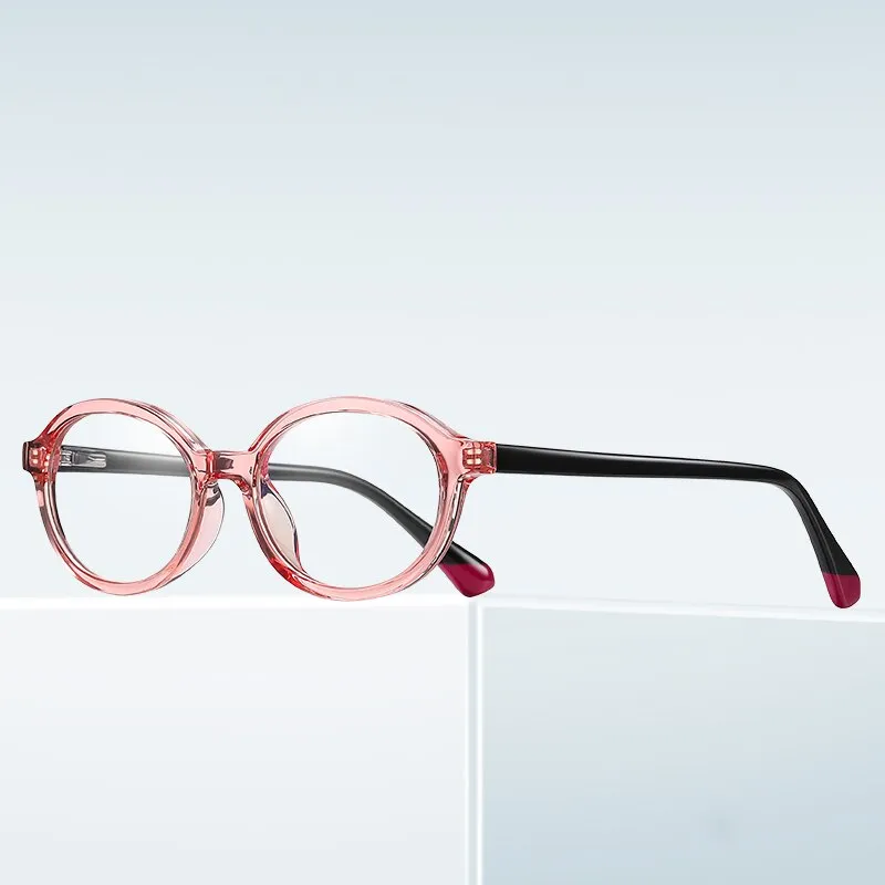 Gmei Unisex Children's Full Rim Round Small Square Tr 90 Titanium Eyeglasses 20205