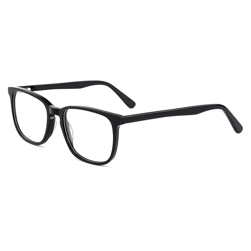 Gmei Unisex Eyeglasses Acetate Square Full Rim Spring Hinges Yh6028