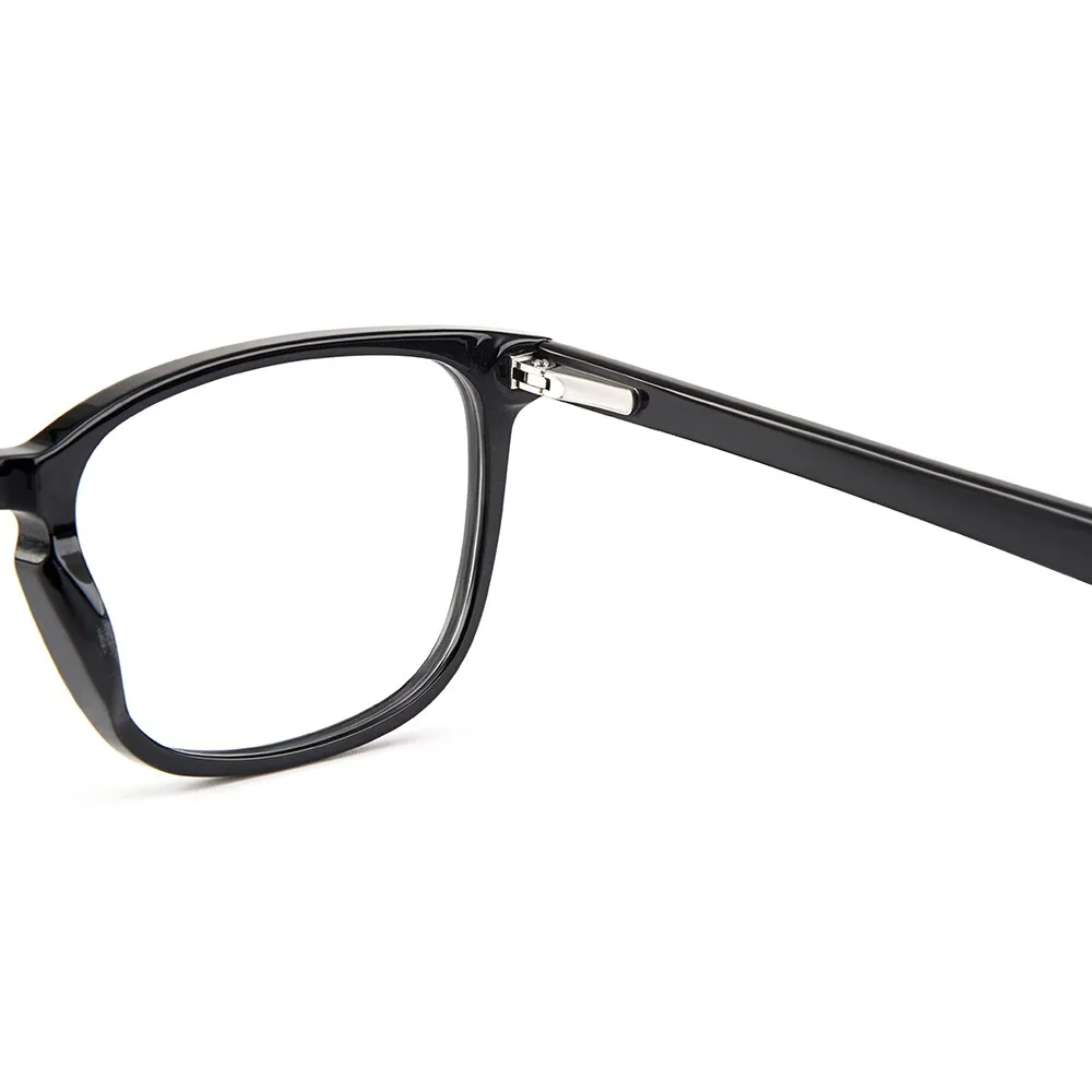 Gmei Unisex Eyeglasses Acetate Square Full Rim Spring Hinges Yh6028