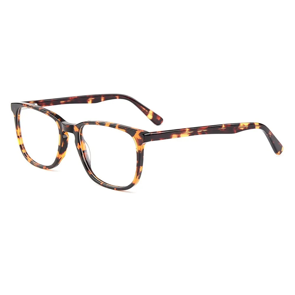 Gmei Unisex Eyeglasses Acetate Square Full Rim Spring Hinges Yh6028