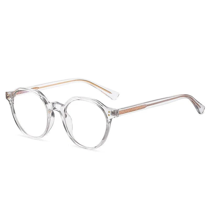 Gmei Unisex Eyeglasses Anti Blue Light Glasses Tr90 Round 2084