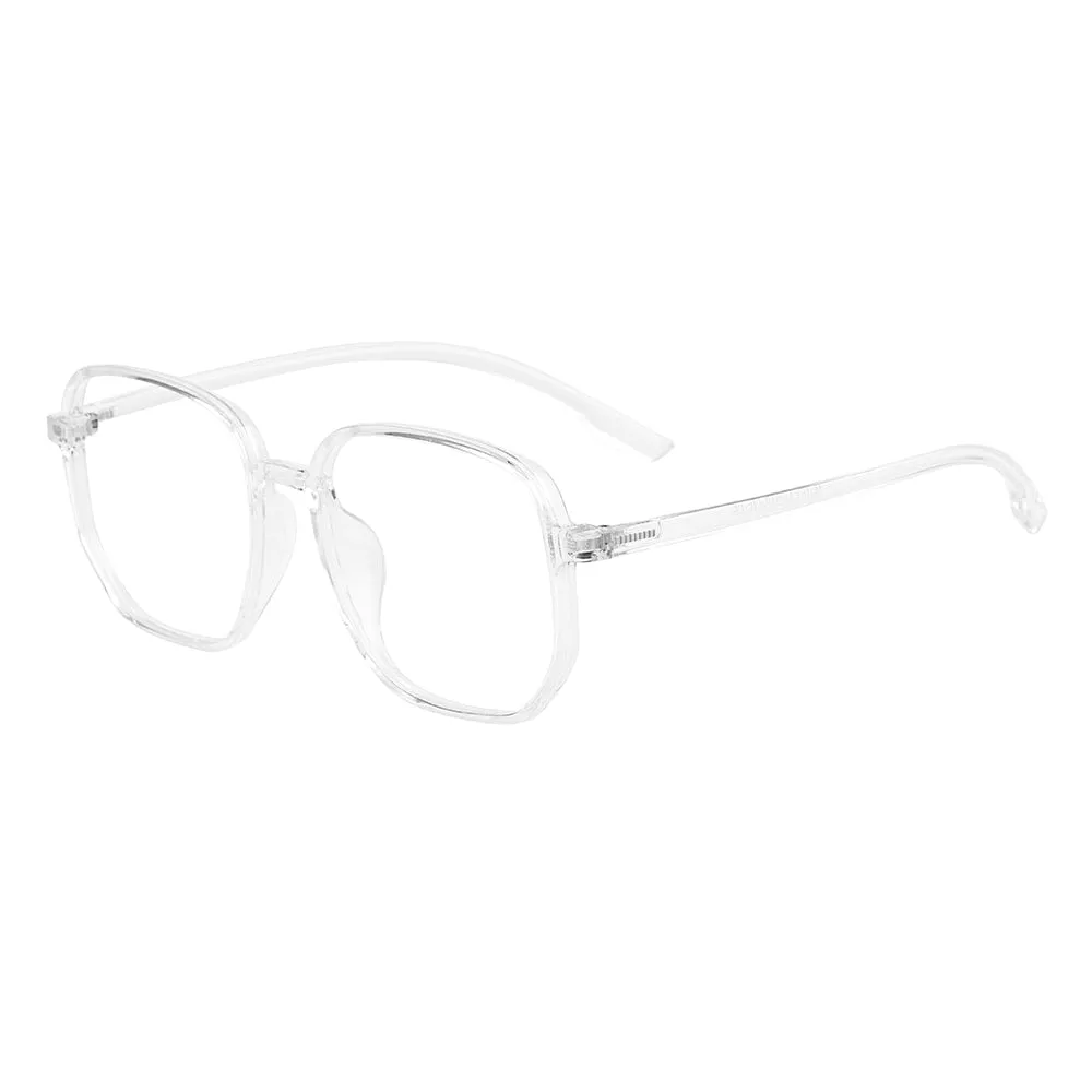 Gmei Unisex Eyeglasses Tr90 Frame Transparent Large Size Ultralight Plastic M9157