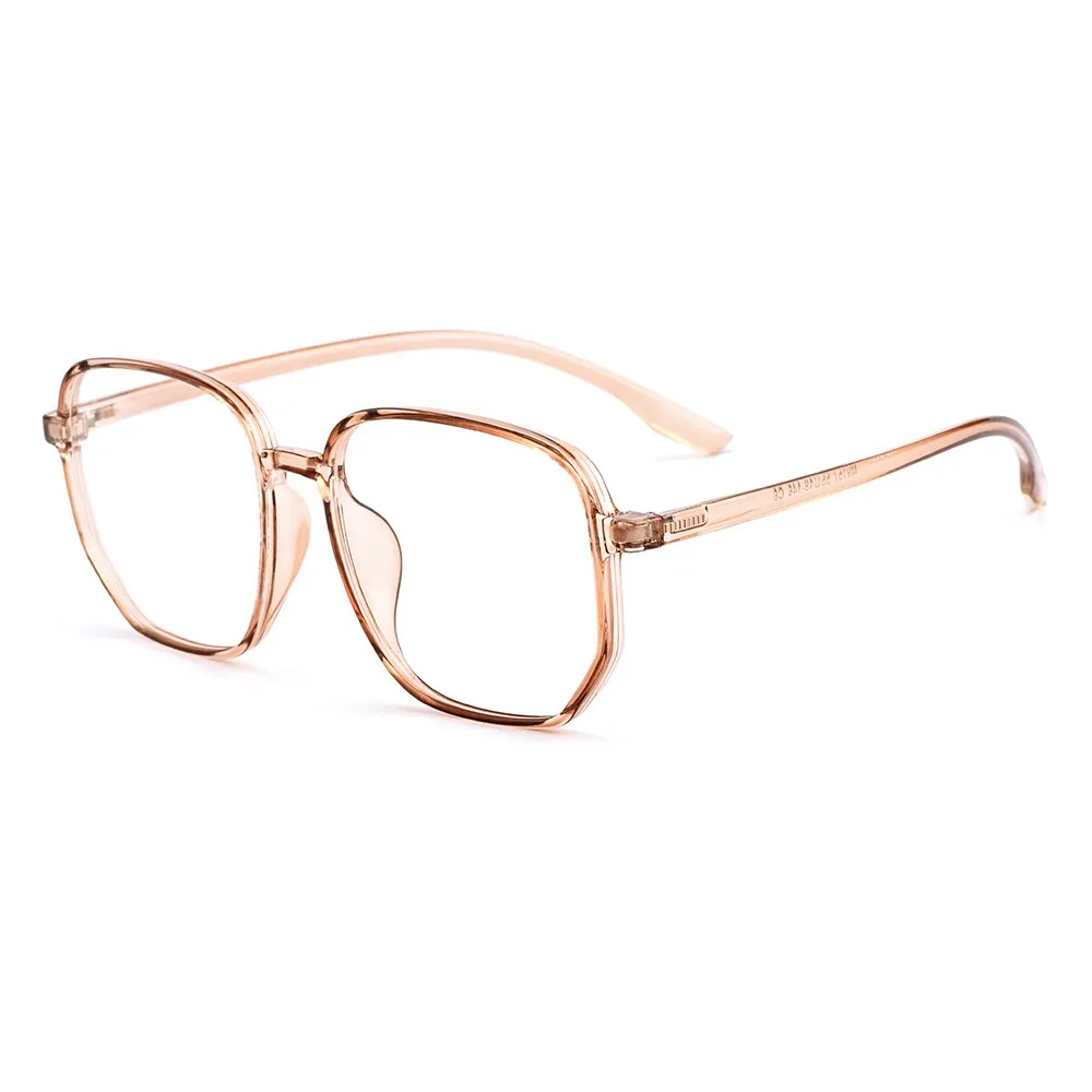 Gmei Unisex Eyeglasses Tr90 Frame Transparent Large Size Ultralight Plastic M9157