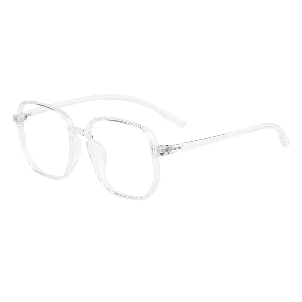Gmei Unisex Eyeglasses Tr90 Frame Transparent Large Size Ultralight Plastic M9157