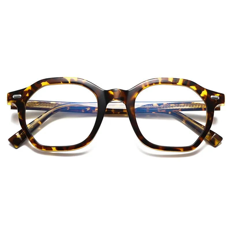 Gmei Unisex Full Rim Small Square Oval Tr 90 Titanium Eyeglasses 2095