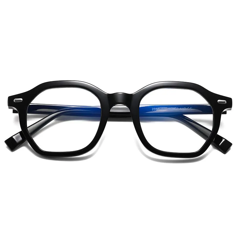 Gmei Unisex Full Rim Small Square Oval Tr 90 Titanium Eyeglasses 2095