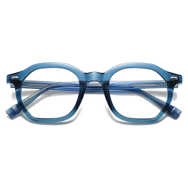 Gmei Unisex Full Rim Small Square Oval Tr 90 Titanium Eyeglasses 2095