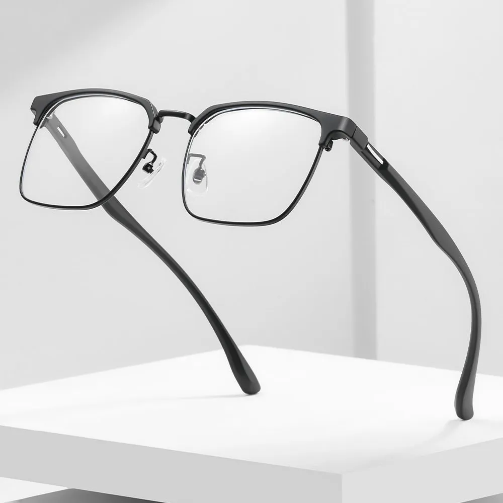 Gmei Unisex Full Rim Square Tr 90 Alloy Eyeglasses Tm16