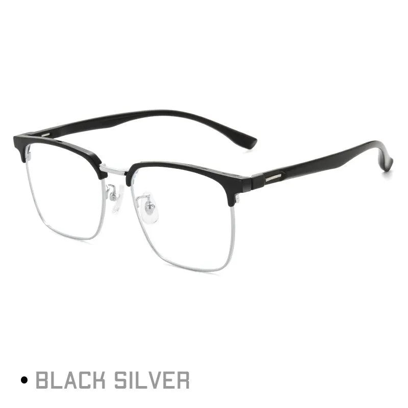 Gmei Unisex Full Rim Square Tr 90 Alloy Eyeglasses Tm16